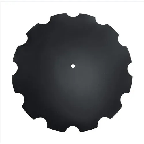 Round Notched Disc Blade - Color: Black