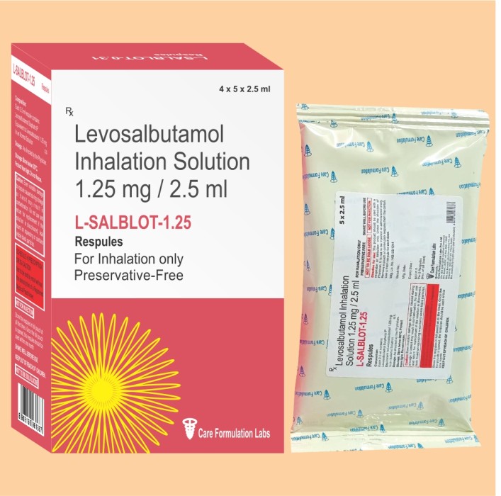 Levosalbutamol Sulphate  1.25mg Isotonic Solution 2.5ml Respules