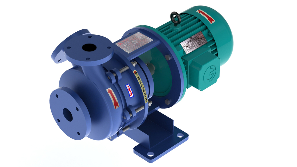 Industrial vertical sealless metallic pumps