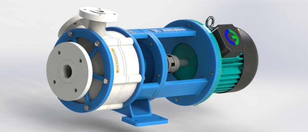 Industrial Pp Vertical Sealless & Gland Pumps - Flow Rate: Upto 200 Ma /Hr