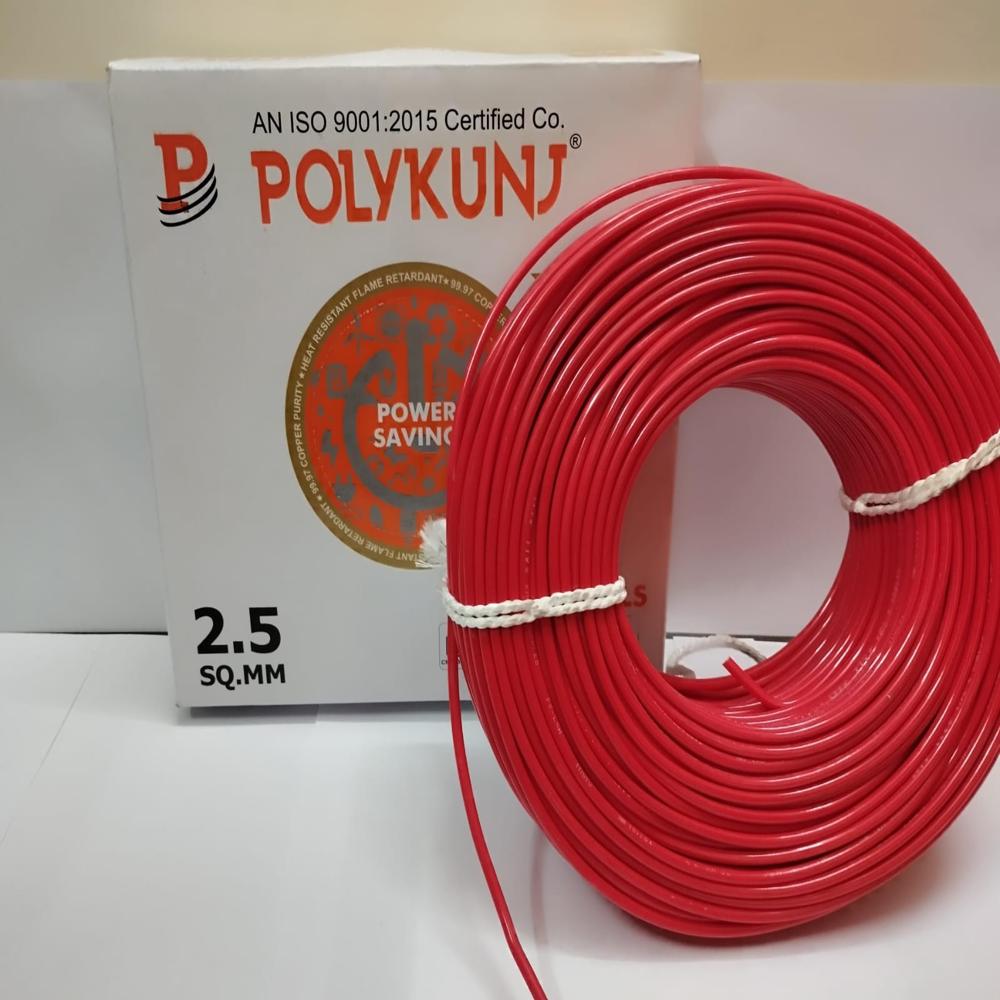 Polykunj Cables Single Core - Conductor Material: Copper