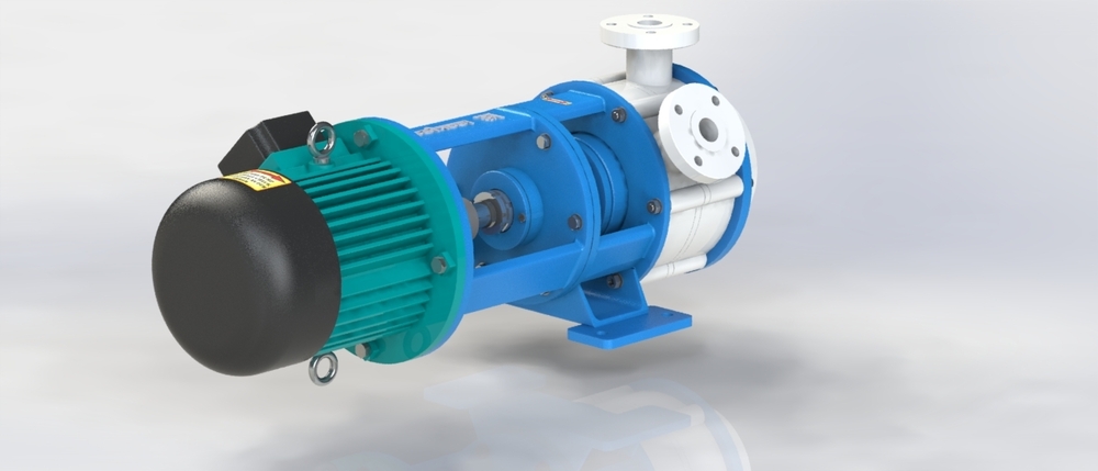Industrial pvdf vertical sealless pumps