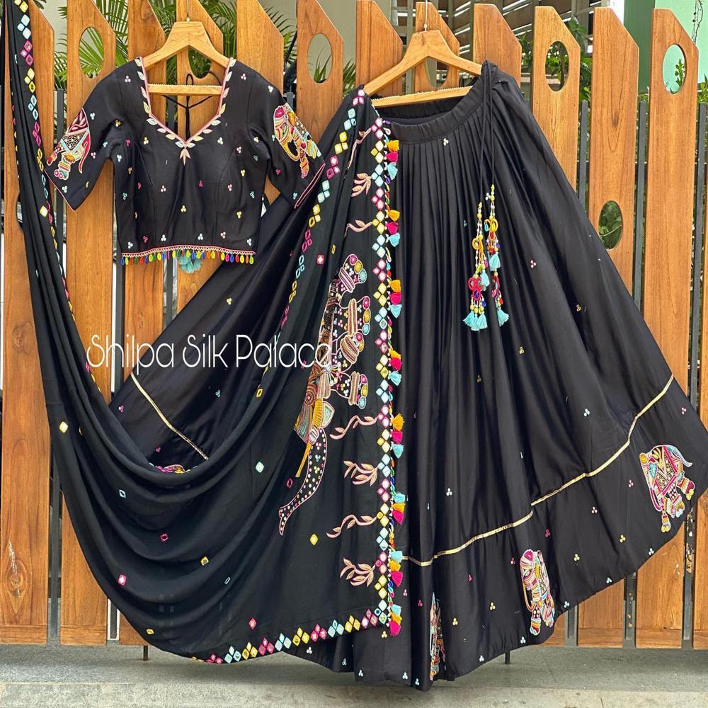 Digital Print Muslin Cotton Lehenga Choli