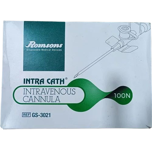 G18 Romson Intra Cath Iv Cannula - Color: White