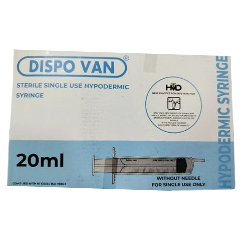 20Ml Dispovan Syringes - Needle Material: Stainless Steel