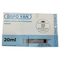 20Ml Dispovan Syringes - Needle Material: Stainless Steel