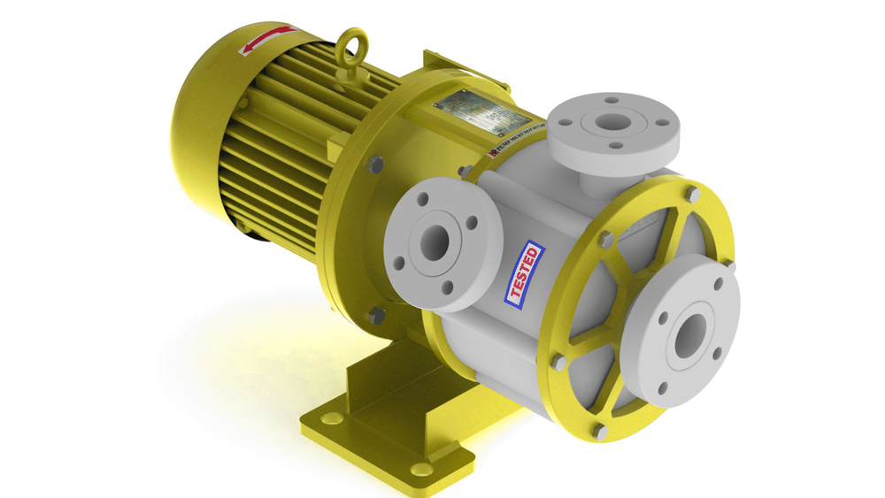 Industrial Pp Injection Molded Vertical Sealless Pumps - Flow Rate: Upto 200 Ma /Hr