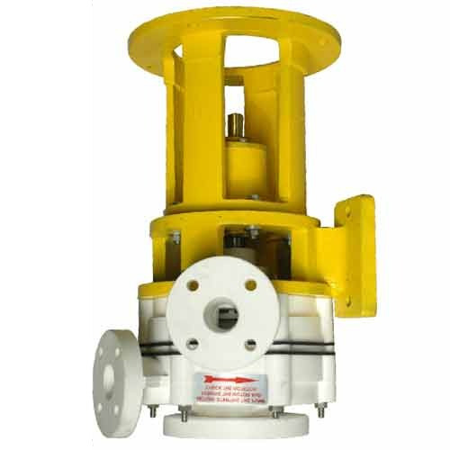 Industrial Pp Injection Molded Vertical Sealless Pumps - Flow Rate: Upto 200 Ma /Hr