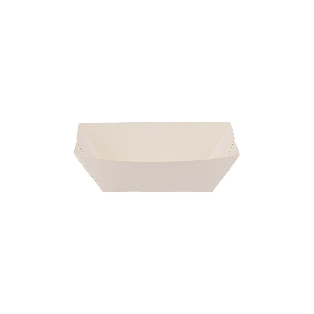 White Paper Boat Tray - Medium (14 x 8.5 x 4.5 cm)