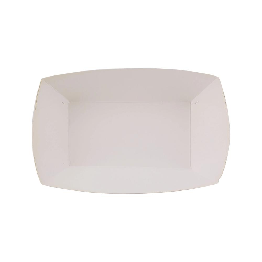 White Paper Boat Tray - Large (17 x 9.5 x 6 cm)