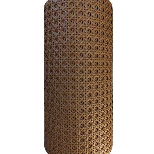 Chocolate Brown PVC Mesh And Jute Wallcovering