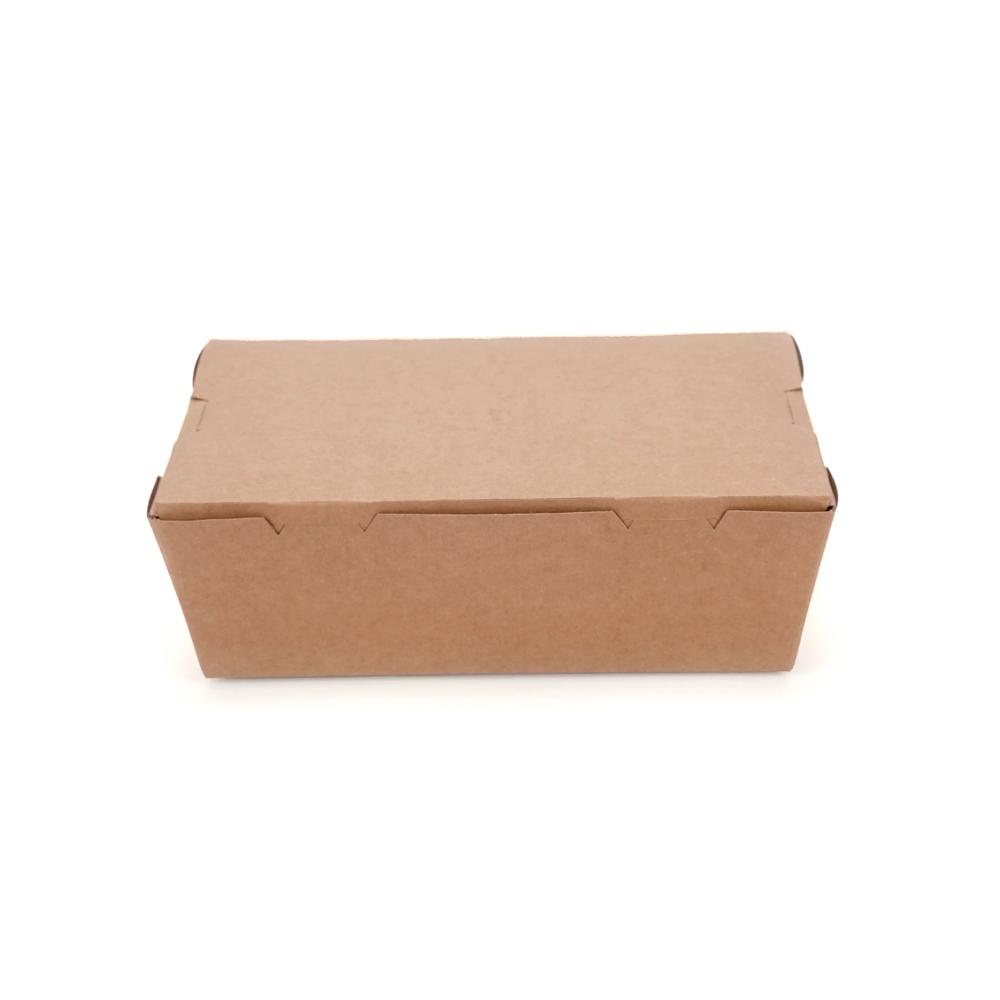 Kraft Paper Lunch Box (400 ml, 12 x 8.8 x 3.7 in cm)