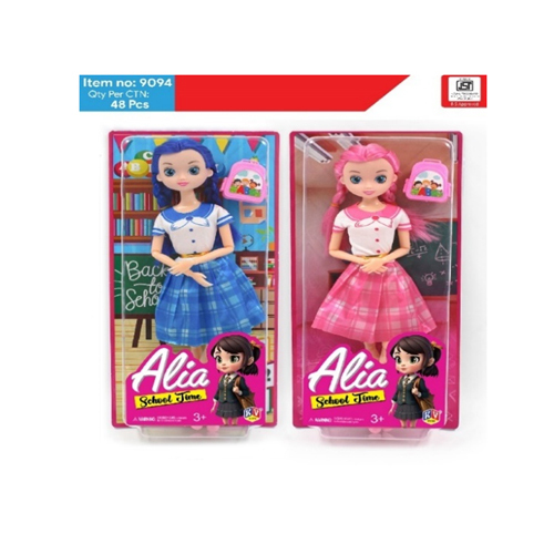 9094 11 Inch School Time Alia Doll - Color: Various Available