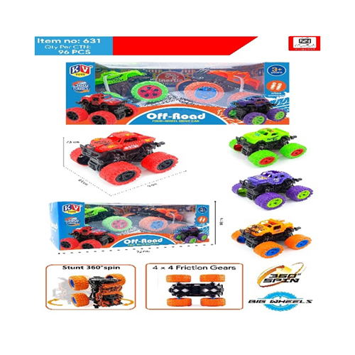 631 2 Pcs Friction Monster Truck - Color: Different Available