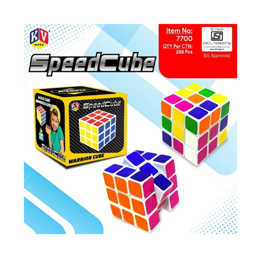 7700 3X3X3 Speed Cube - Color: Multicolor