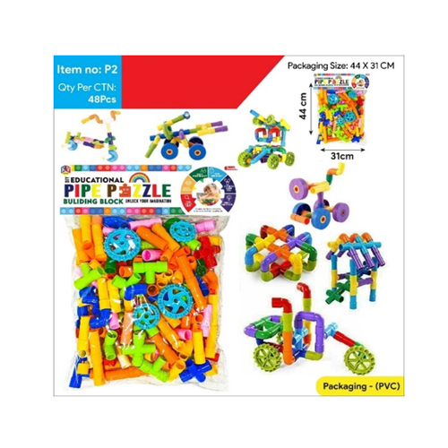 P-2 Educational Pipe Puzzle - Age Group: 2 To 8 Years