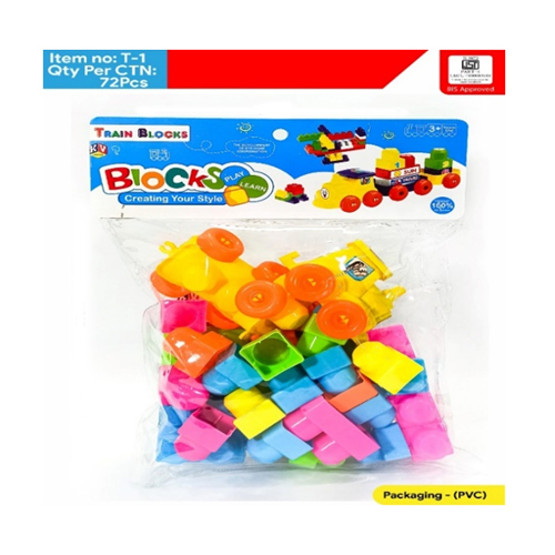 T-1 Train Blocks - Age Group: 2 To 8 Years