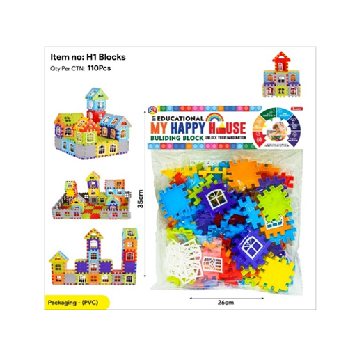 H-2 My Happy House Building Block - Age Group: 2 To 8 Years