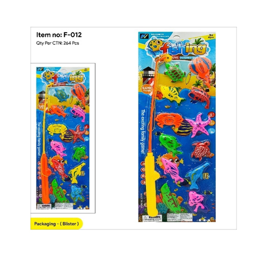 F-12 12 Pcs Fish + 1 Fishing Rope Game
