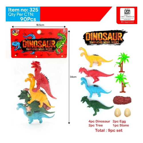 325 4 Pcs Dinosaurs - Color: Different Available