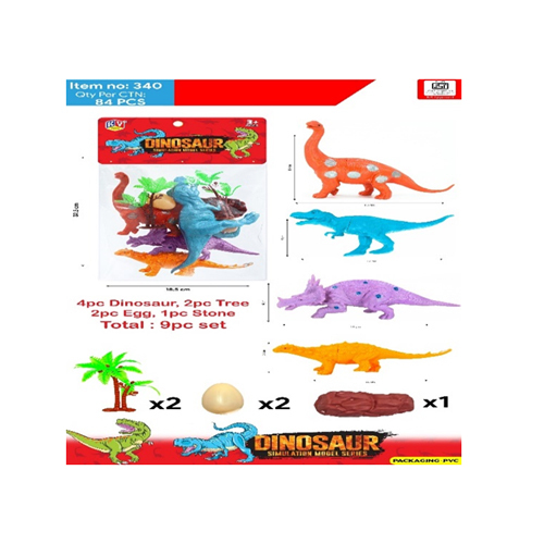 340 4 Pcs Dinosaurs - Color: Different Available