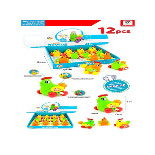 405 12 Pcs Rooster Hen - Color: Different Available