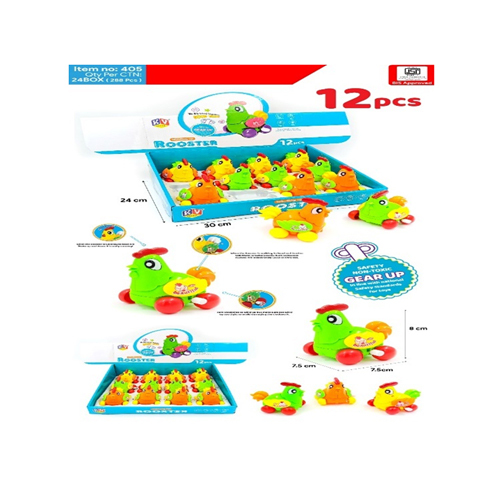 405 12 Pcs Rooster Hen