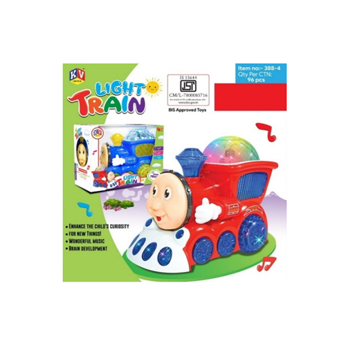 388-4 Bump And Go Cute Train With Projection Function Light And Music Effect