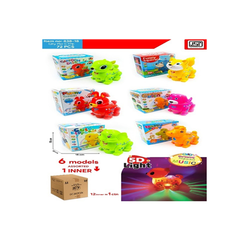 838-18 BUMP N GO Cute Cartoon Animal With Light And Music