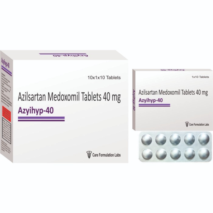 Azilsartan Medoxomil 40 Mg Tablet - Drug Type: General Medicines