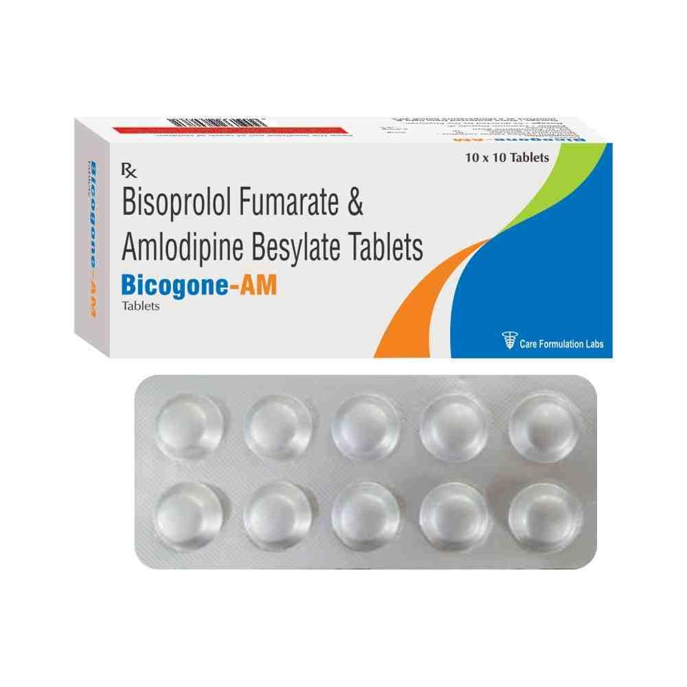 Bisoprolol Fumarate IP 5 mg, Amlodipine Besylate IP 2.5mg, tab