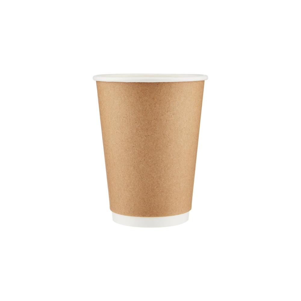 Kraft Double Wall Paper Cups (12oz, 350ml)