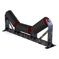 Carrying Rollers -pu Rubber Conveyor Roller - Color: Black