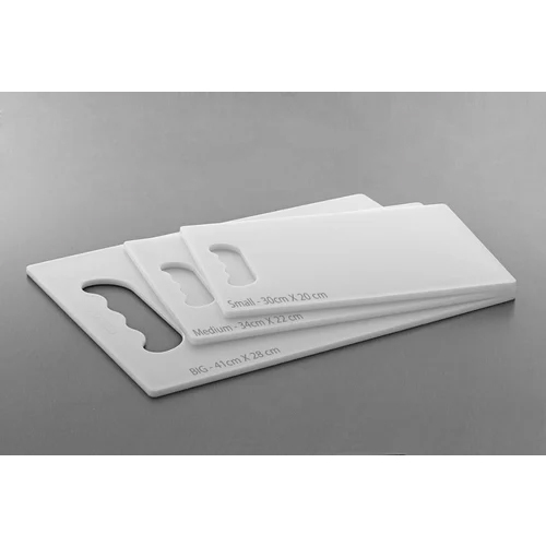 Vegetable Chopping Board - Virgin PP, 34x22 cm Size , Multi-Color Options in White, Pink, Green, Red, Sky Blue