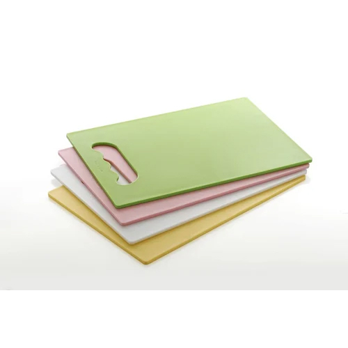 Plastic Kitchen Vegetable Chopping Board Deluxe Big - Virgin PP Material, 41x28 cm Size , Available in White, Pink, Green, Red, Sky Blue