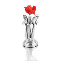 Stainless Steel Cutlery Set Worldcup - 24 Round Pieces, Rust Proof, Polished Finish, Silver Color, Ideal For Home Use