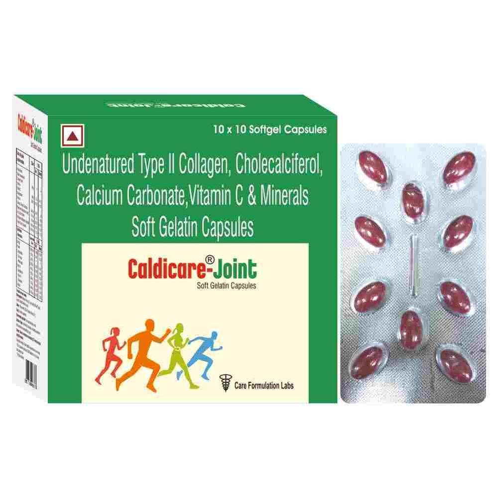Undenatured Type II Collagen, Cholecalciferol Calcium Carbonate, Vitamin C & Mineral Soft Gelatin Capsule.