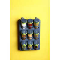 Spice Rack Wall Mounted 9 in 1