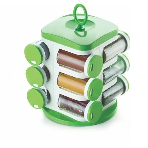 Spice Rack 12 In 1 - Color: Green