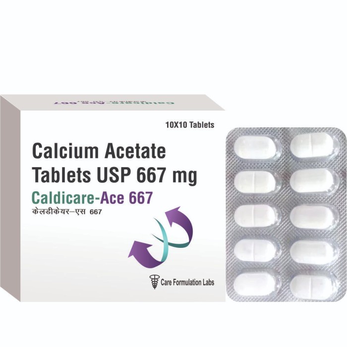 Calcium Acetate USP-667 mg