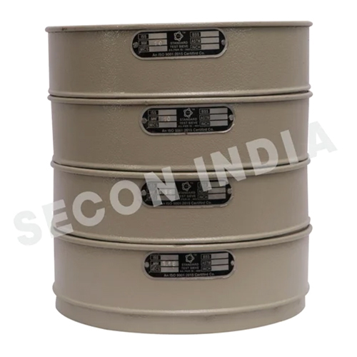 Sand Test Sieves Set - Durable Gray Sieves 13.2 To 6.3 Mm , High-quality For Accurate Particle Size Analysis