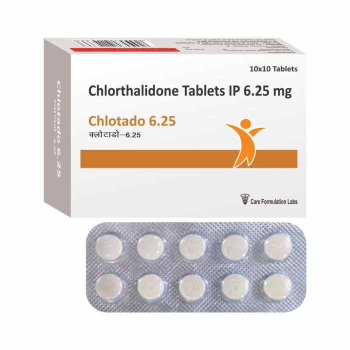 Chlorthalidone IP 6.25 mg