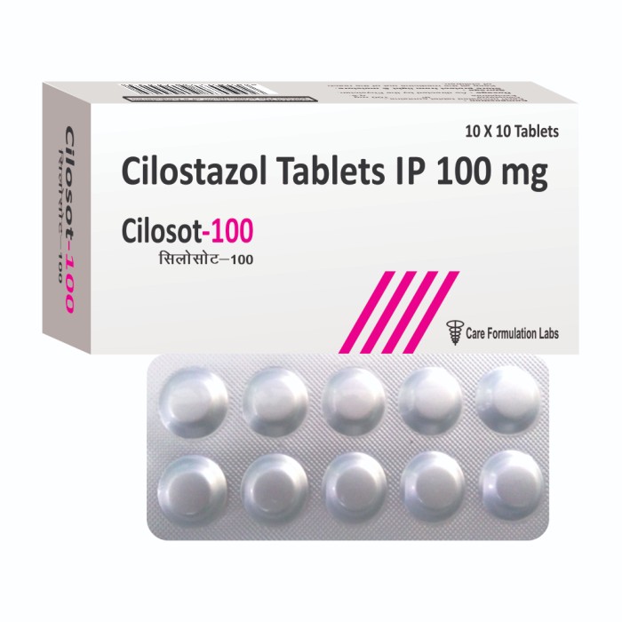 Cilostazol IP 100 mg TAB