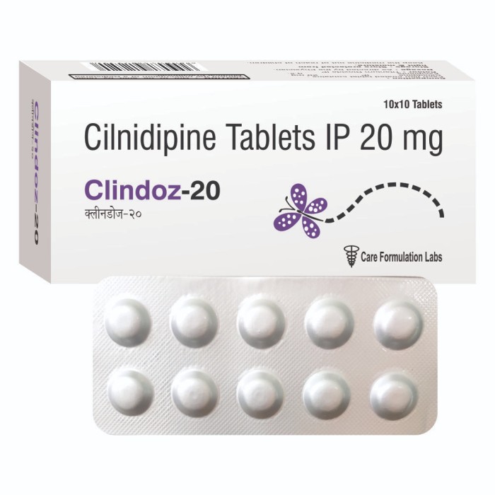 Cilnidipine IP 20 mg