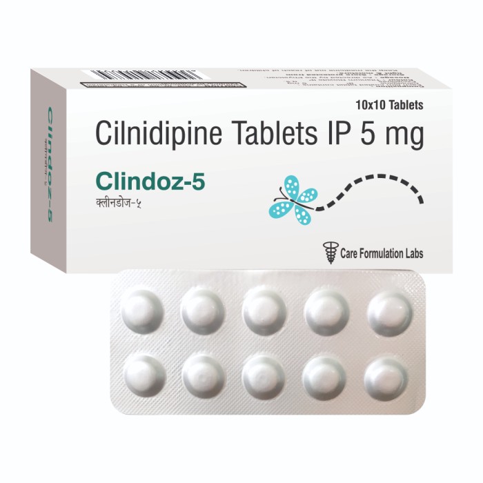 Cilnidipine IP 5 mg TAB