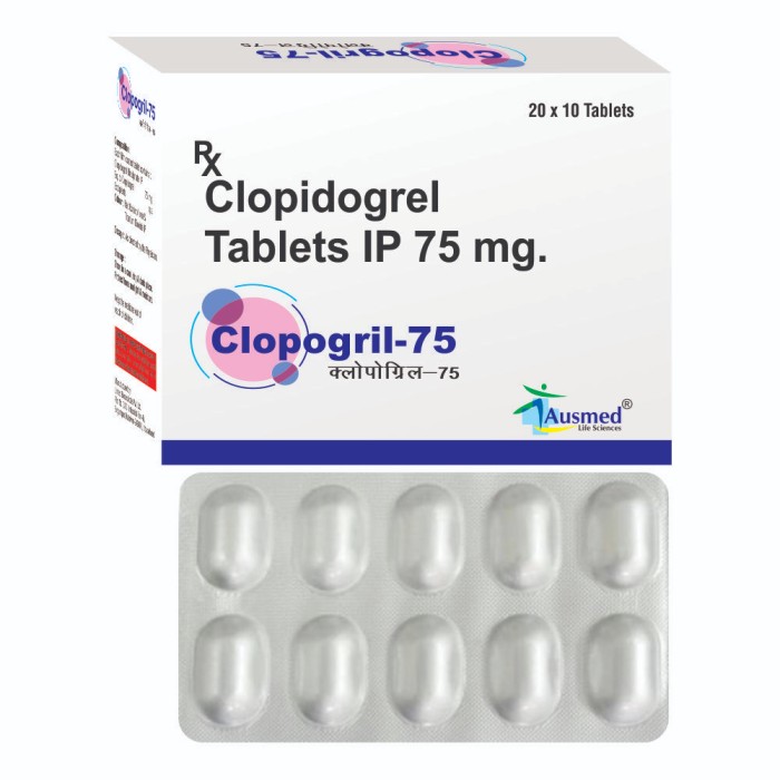 Clopidogrel Bisulphate 75mg - Drug Type: General Medicines