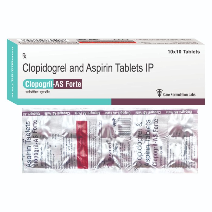Clopidogrel Bisulphate 75 Mg, Aspirin Ip 150 Mg Tab - Drug Type: General Medicines
