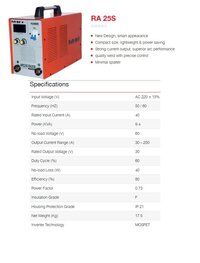 Ralli Wolf Welding Machine ARC SERIES INVERTER (RA25S)