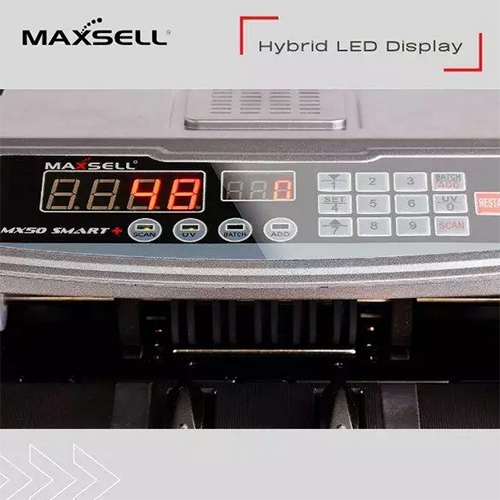 Mx50 Smart+ Note Counting Machine - 290x260x200mm, 1000 Notes/min , Auto Scan Detection With Dust Absorber & Customer Display
