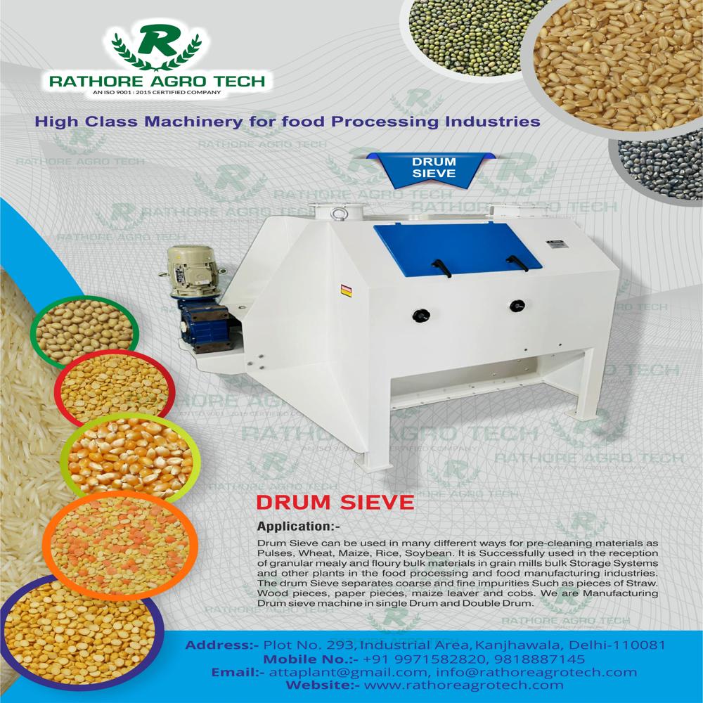 5 To 10 Ton Per Hour Drum Sieve - Automatic Grade: Automatic